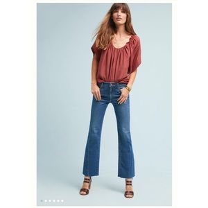 Pilcro High-Rise Cropped Flare Jeans
